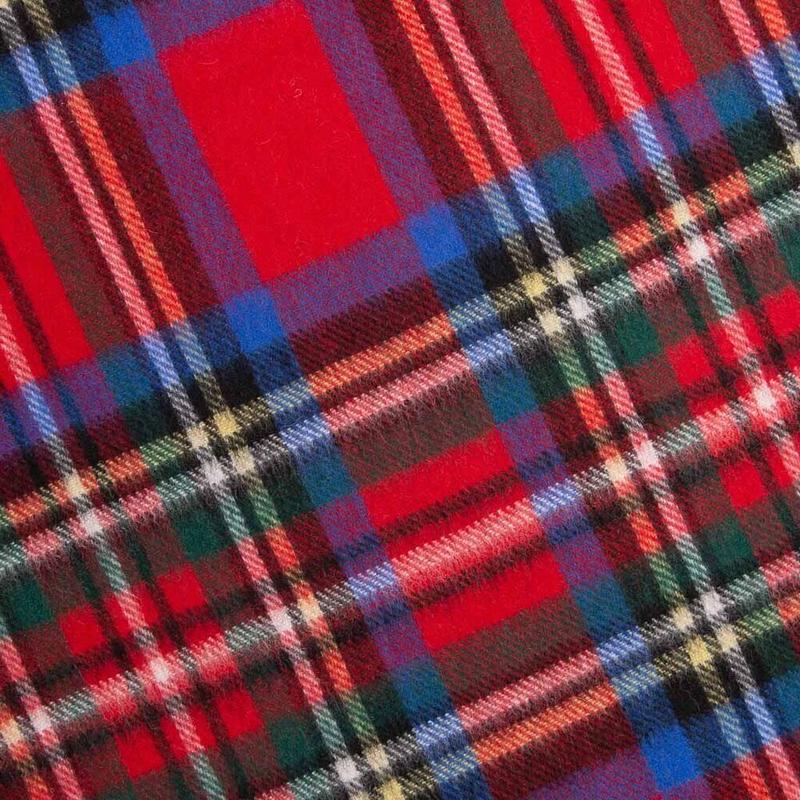 Mens Womens Wool Check Scarf Scotland Made Warm Plaid Wool 100% Cashmere Scarves