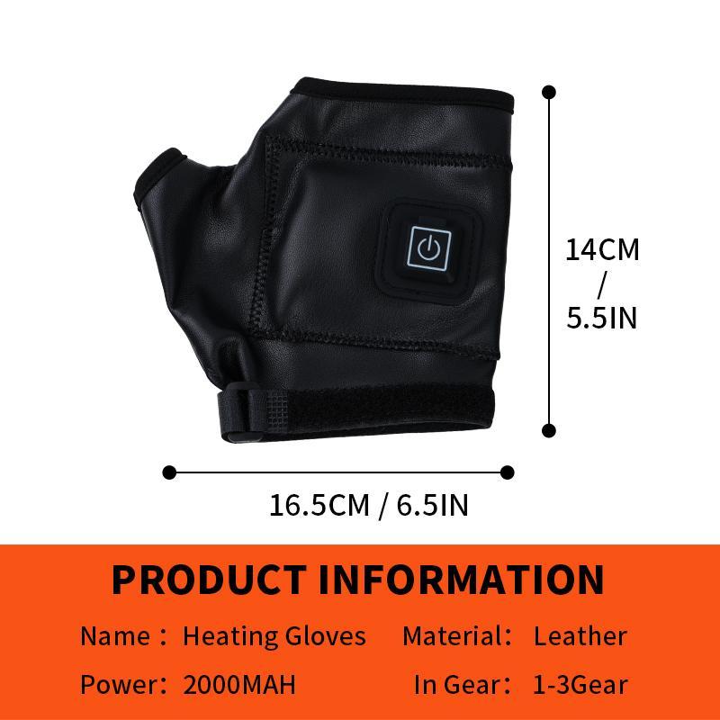 Heated Gloves, Rechargeable Hand Warmer with 3-level Temperature Control, Heated Gloves Suitable for Cycling, Skiing and Motorcycling