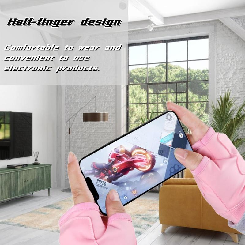 USB Rechargeable Electric Heated Gloves, Portable Hand Warmer for Women & Girls, Suitable for Indoor and Outdoor Use