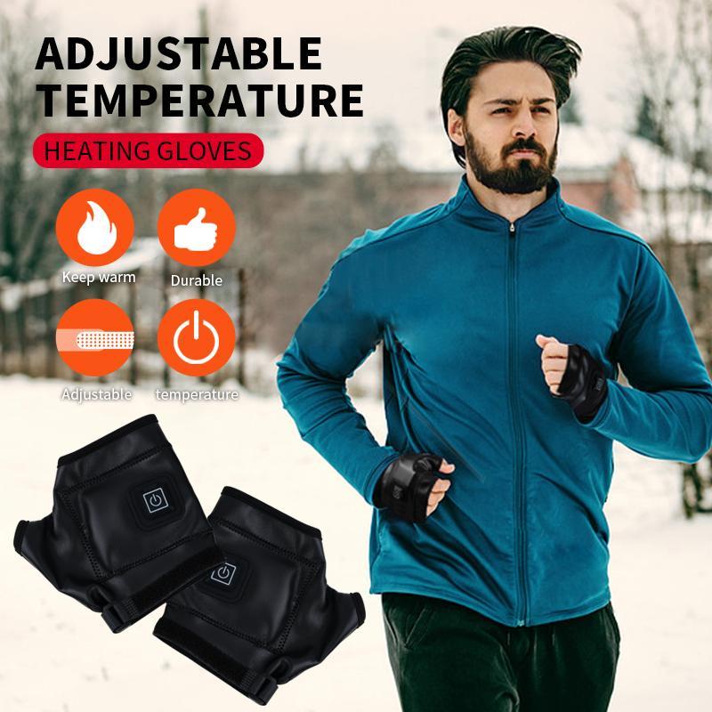 Heated Gloves, Rechargeable Hand Warmer with 3-level Temperature Control, Heated Gloves Suitable for Cycling, Skiing and Motorcycling