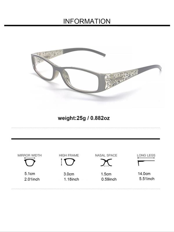 Simple Eyeglasses for Everyday Use, Basic Rectangle Frame Fashion Eyeglasses for Women & Men for Work, Daily Clothing Decor, Perfect for Student Daily Use