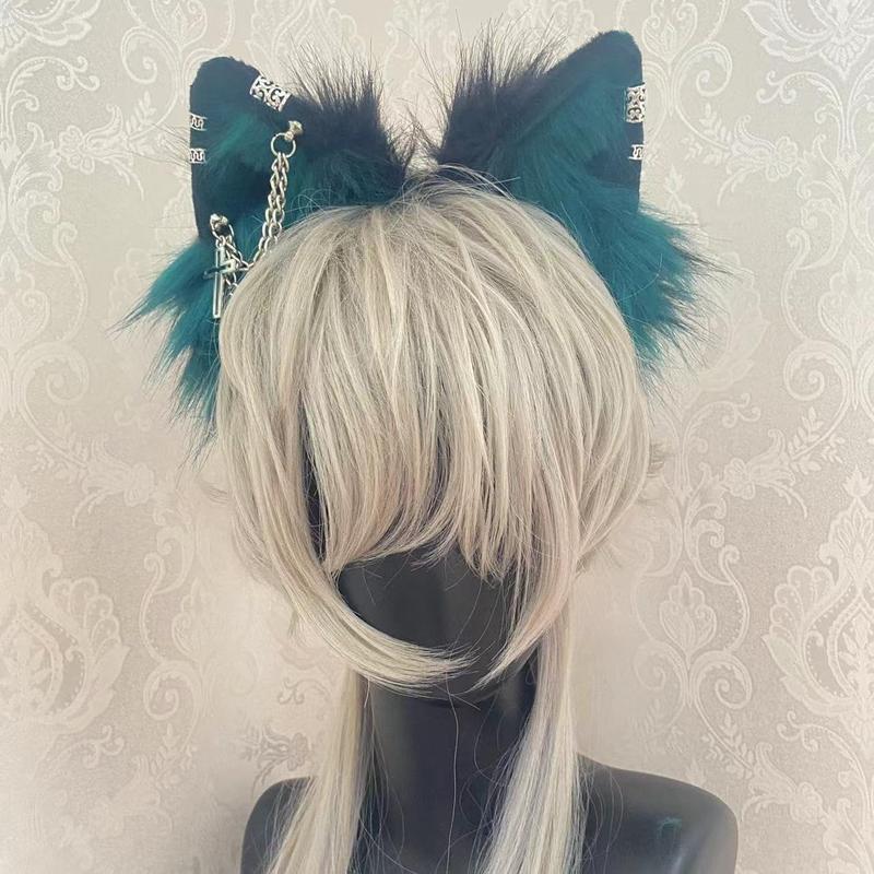 Cat Cosplay Ears Cat Ears Headbands Clips Accessories Punk Gothic Cross EK1-EK11