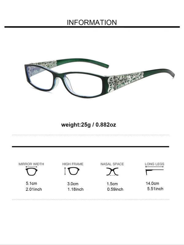 Simple Eyeglasses for Everyday Use, Basic Rectangle Frame Fashion Eyeglasses for Women & Men for Work, Daily Clothing Decor, Perfect for Student Daily Use