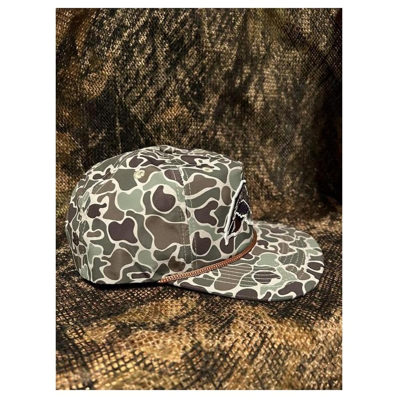 Mallard Duck Retro Camouflage Hat - Unisex Sports Style SnapBack with Ropebrim Detailing | thick material, suitable for going out, going out in winter without worrying about the cold | hiphop style | camouflage pattern | hat trend | everyday hat