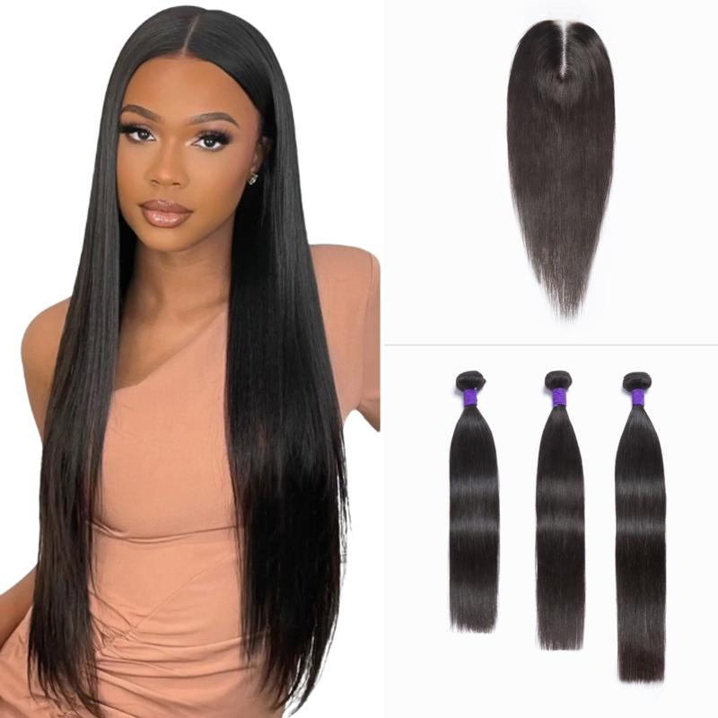 LUVME Upgraded 13A 100%  Virgin Remi Human Hair (100+ -5g) Dye. Perm. High-End Salon Hair Body Wave Deep Wave Silky Straight Bundle S