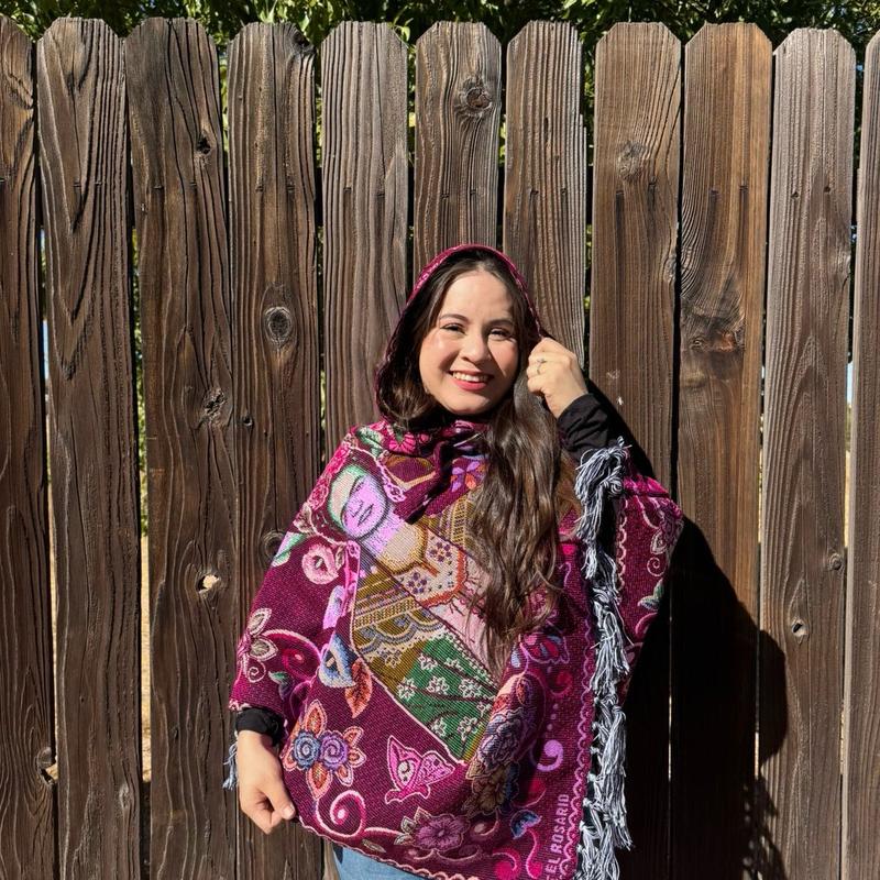 Mexican Poncho. Elegant Poncho. Traditional Floral Poncho. Winter Shawl. Mexican Gabán. Womens Poncho.Colorful Poncho. Womens  Mexican ponch