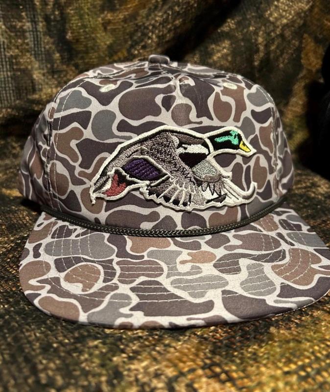 Mallard Duck Retro Camouflage Hat - Unisex Sports Style SnapBack with Ropebrim Detailing | thick material, suitable for going out, going out in winter without worrying about the cold | hiphop style | camouflage pattern | hat trend | everyday hat