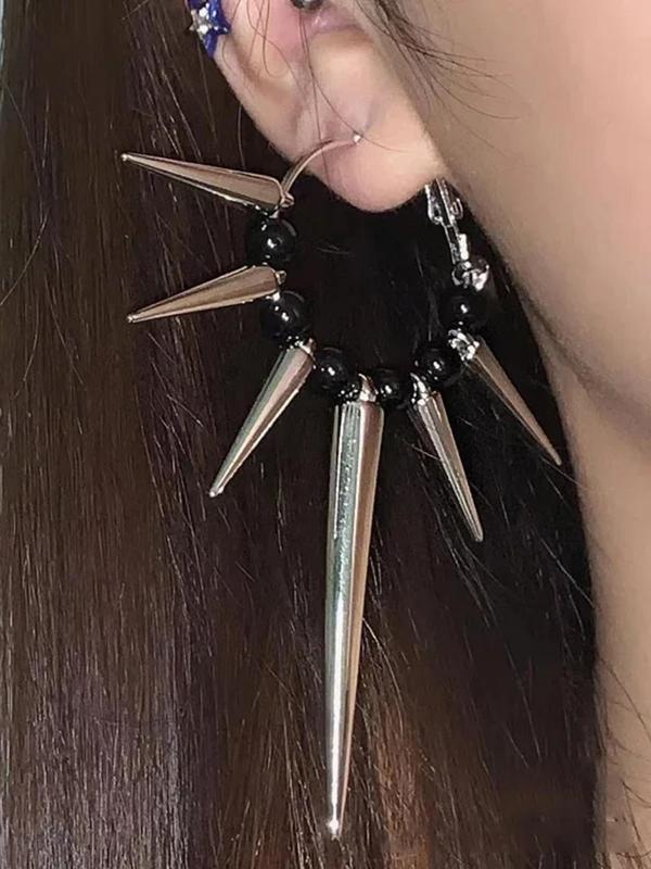 Punk Style Thorn Design Dangle Earrings, 1 Pair Personalized Jewelry for Party, Daily Clothing Decor for Both Men & Women, Trendy Hip Hop Punk Jewelry for Birthday Gift