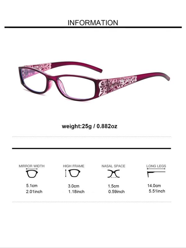 Simple Eyeglasses for Everyday Use, Basic Rectangle Frame Fashion Eyeglasses for Women & Men for Work, Daily Clothing Decor, Perfect for Student Daily Use