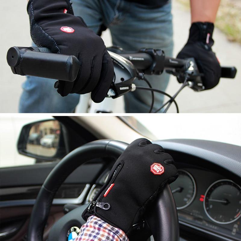 Ultimate Winter Shield Gloves Unisex Windproof & Waterproof Thermal Gloves for Work, Cycling, Driving Sensitive Touch Screen Texting Fingers