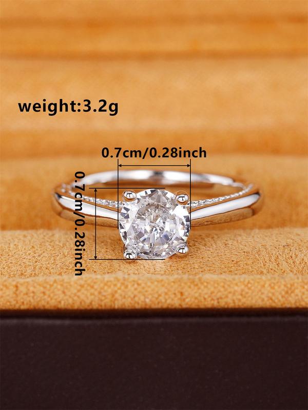 Elegant Rhinestone Decorated Hollow Out Design Ring, Fashion Jewelry for Party, Daily Clothing Decor, Trendy All-match & Exquisite Jewelry for Birthday Gift