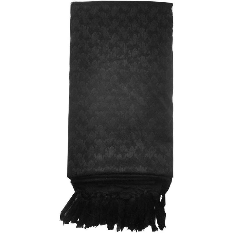 Cotton Keffiyeh Tactical Desert Scarf Neck Head Wrap with Tassel for Men Women