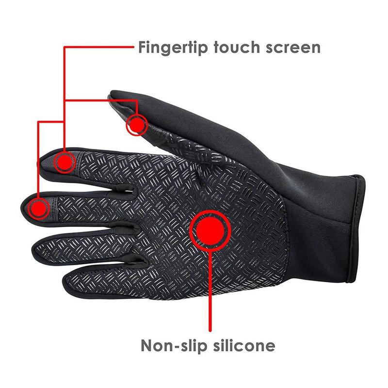 Ultimate Winter Shield Gloves Unisex Windproof & Waterproof Thermal Gloves for Work, Cycling, Driving Sensitive Touch Screen Texting Fingers