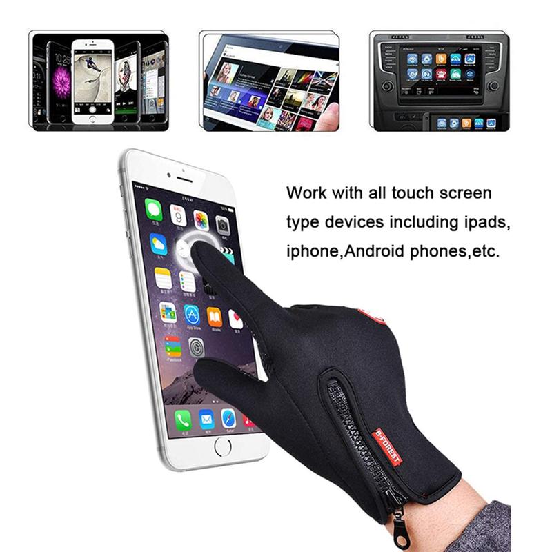 Ultimate Winter Shield Gloves Unisex Windproof & Waterproof Thermal Gloves for Work, Cycling, Driving Sensitive Touch Screen Texting Fingers