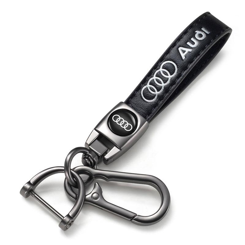 Genuine Leather Car Keychain Keychains with Logo Key Chain for Man and Woman Universal Keyring car Accessories