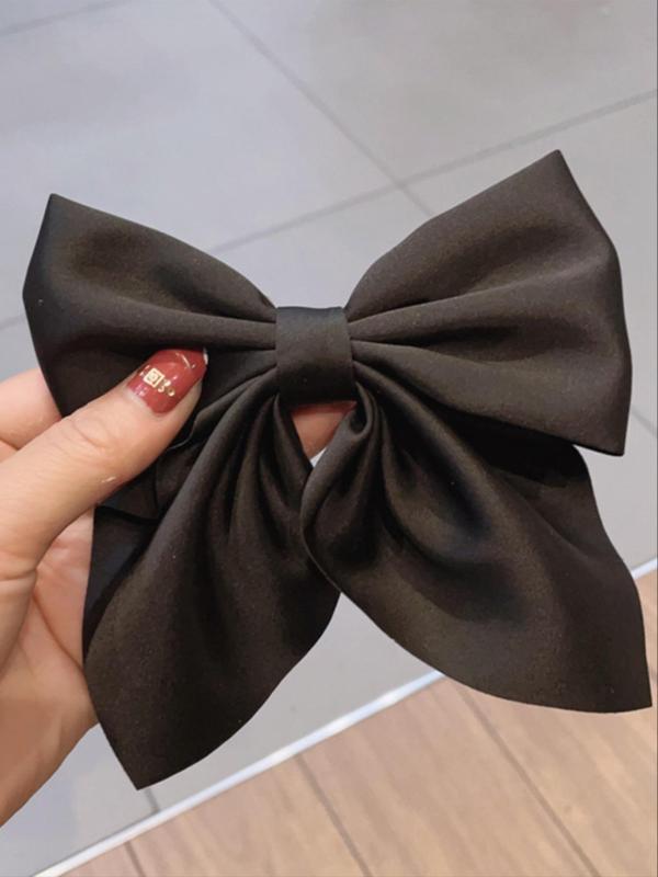 Women's Elegant Bowknot Design Hair Clips, Cute Trendy Multicolor Hair Clips, Fashionable Hair Accessories for Women & Girls for Hairstyle Ideas