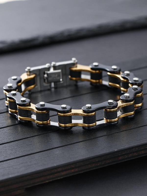 Punk Style Chain Summer Bracelet, Fashionable Hand Jewelry for Men for Party, Daily Clothing Decor, Trendy Hand Chain Jewelry for Birthday Gift, Gf and Bf Bracelets