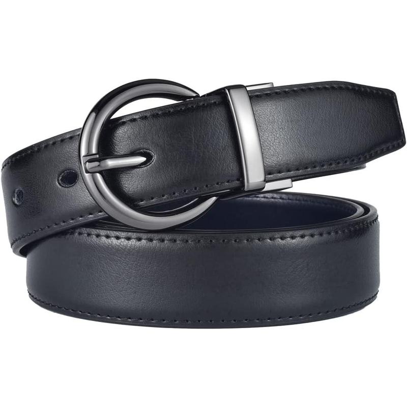 Fine Women Reversible Leather Belts for Dress Jeans Waist Ornament