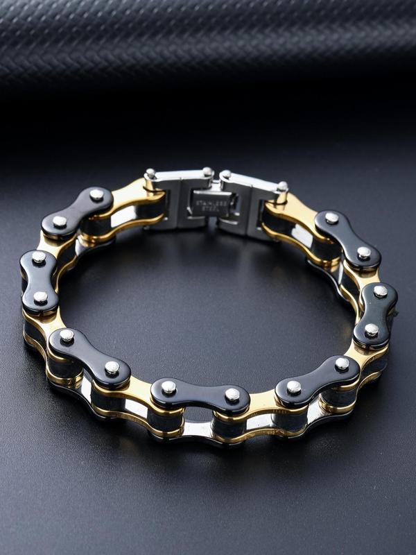 Punk Style Chain Summer Bracelet, Fashionable Hand Jewelry for Men for Party, Daily Clothing Decor, Trendy Hand Chain Jewelry for Birthday Gift, Gf and Bf Bracelets