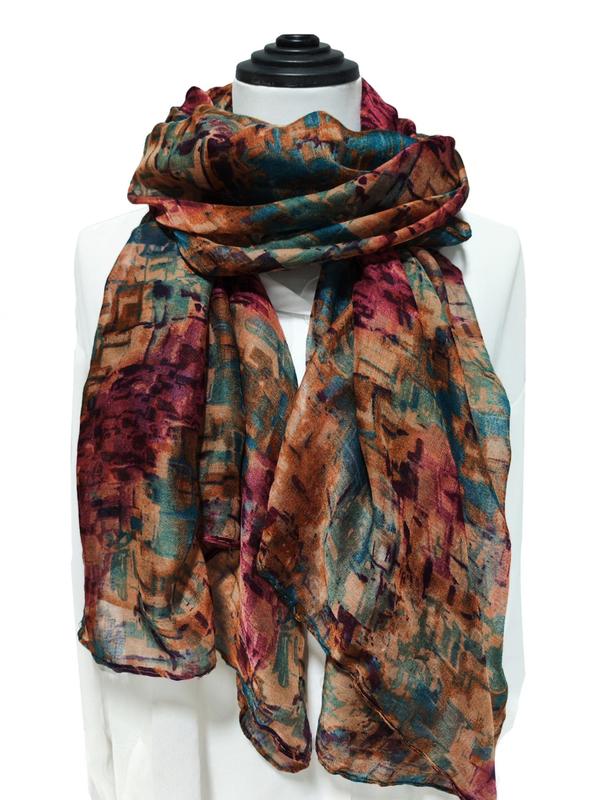 Women's All Over Print Scarf Shawl, Bandanas, Beach Towels, Travel Scarves