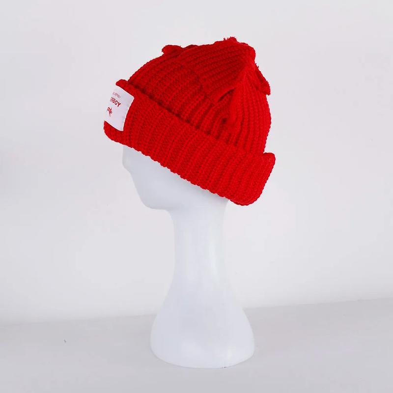 Loverboy Cute Cat Ear Skullies Warm Winter Fall Headwear