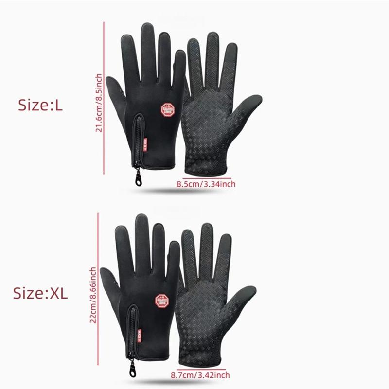 Windproof Winter Gloves, 1 Pair Waterproof Anti-slip Touchscreen Gloves, Thermal Warm Gloves for Men and Women, Perfect for Outdoor Activities, Christmas Gift