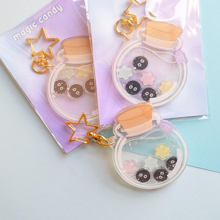 Magic Candy Acrylic Shaker Charm, Kawaii