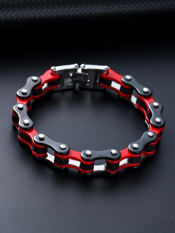 Punk Style Chain Summer Bracelet, Fashionable Hand Jewelry for Men for Party, Daily Clothing Decor, Trendy Hand Chain Jewelry for Birthday Gift, Gf and Bf Bracelets