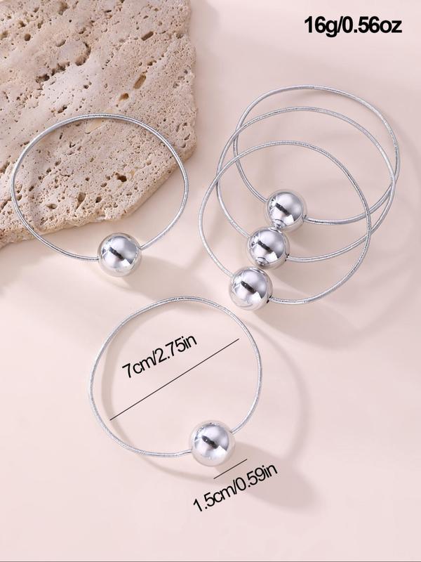 Minimalist Temperament Elastic Hair Tie with Balls, 2024 New Style High Stretch Hair Tie, Fashion Hair Accessories for Women & Girls, Dainty Gift for Your Love