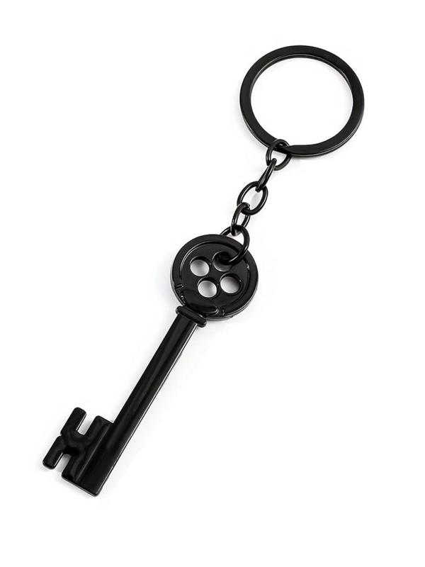 Fashionable Spooky Black Key Design Keychain for Men & Women, Trendy All-match & Exquisite Keychain for Birthday Gift, Keychain for Car, Key Perfect for