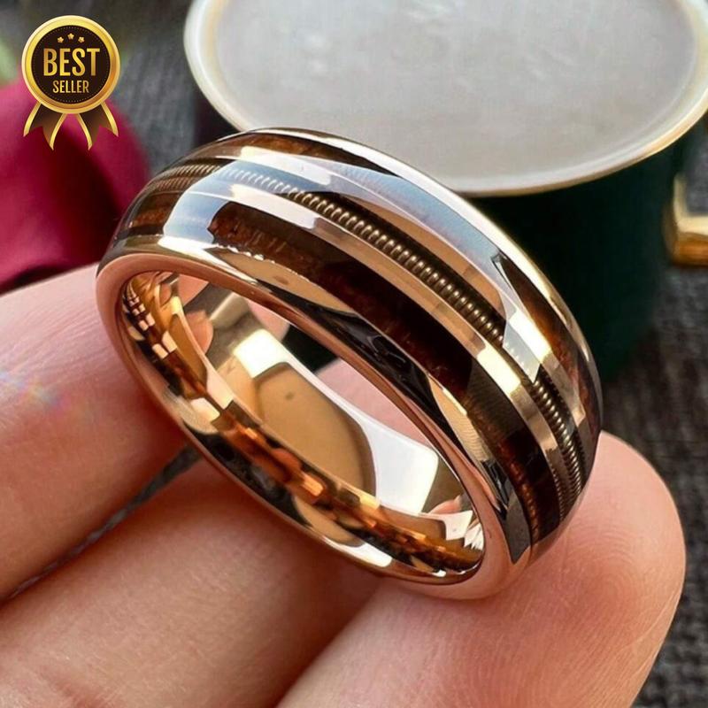 Ring Color Wood Guitar String Inlay