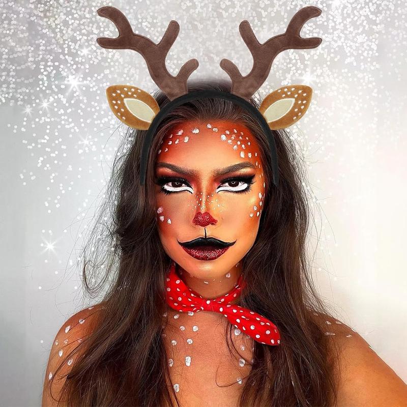 Deer  Headband Reindeer  Headband  Fawn Horn Headpiece  Ears Headband Christmas  Holiday Accessories Deer Costume