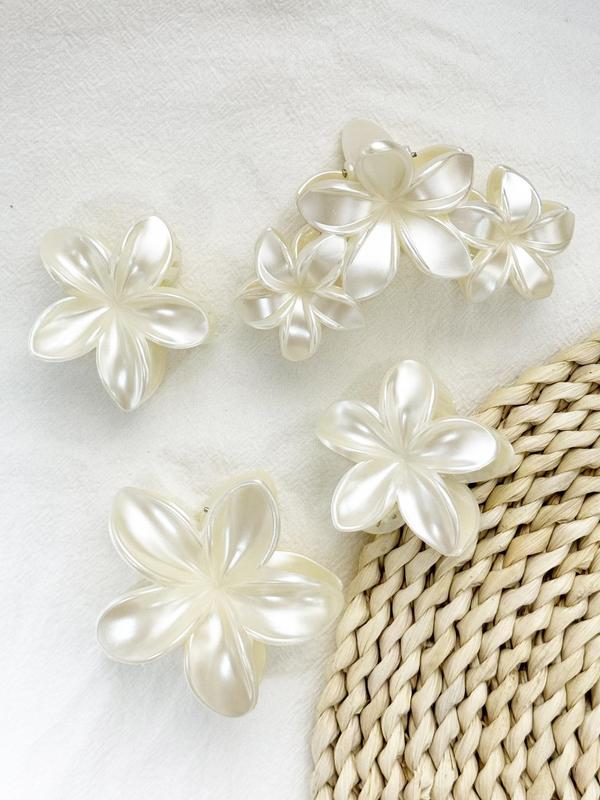 Cute Flower Shaped Hair Claws, Fashion Elegant Hair Claw Clips for Women & Girls, Minimalist Hair Accessories for Party Hairstyle Ideas