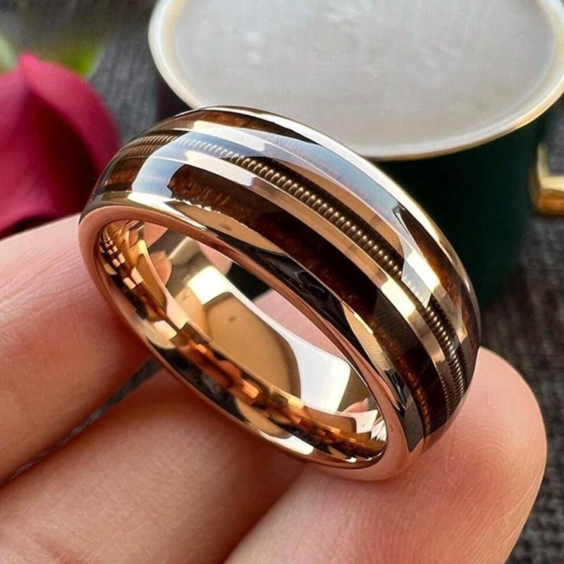 Ring Color Wood Guitar String Inlay