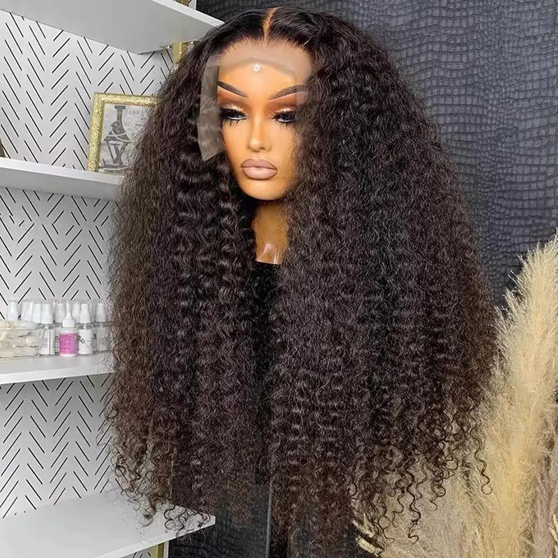 Bling Hair 180 Density Deep Wave 13x6 Lace Frontal Wig 30 32 Inch Wet and Wavy Curly Brazilian Transparent Real Hair 13x4 HD Lace Front Wigs For Black Women