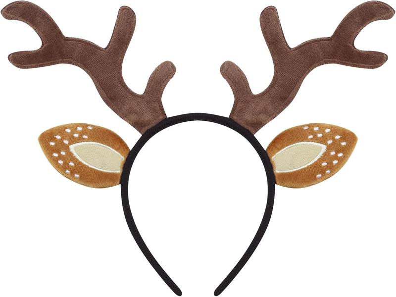 Deer  Headband Reindeer  Headband  Fawn Horn Headpiece  Ears Headband Christmas  Holiday Accessories Deer Costume