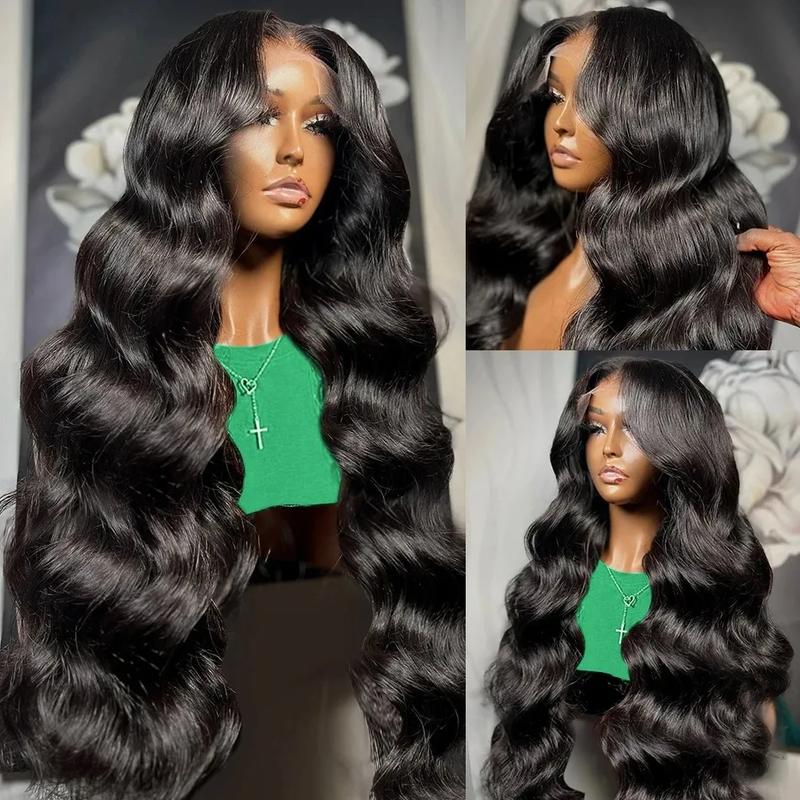 Bling Hair 180Density 13x4 13x6 Transparent Body Wave 30 32 Inches Lace Front Human Hair Wigs Brazilian 360 Frontal Body Wave Hair Wigs For Women