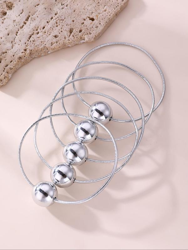 Minimalist Temperament Elastic Hair Tie with Balls, 2024 New Style High Stretch Hair Tie, Fashion Hair Accessories for Women & Girls, Dainty Gift for Your Love