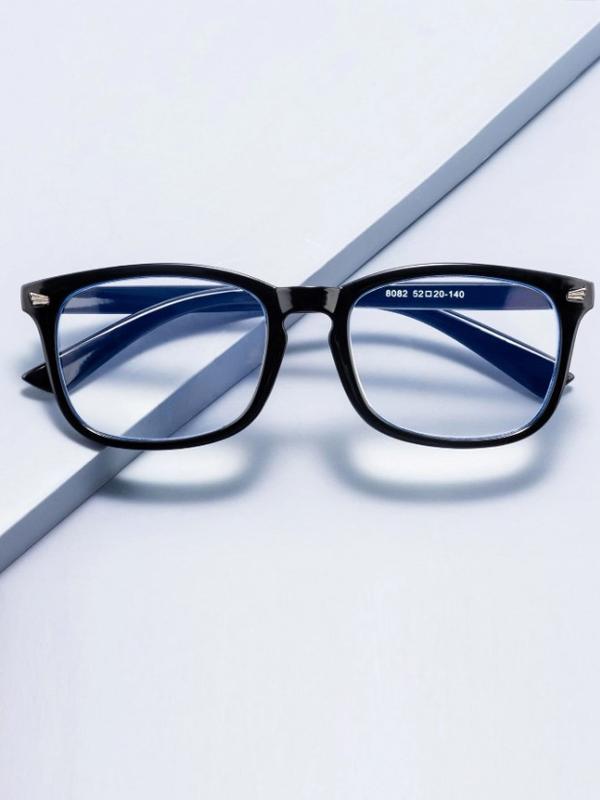 Men's Acrylic Frame Blue Light Glasses – Clear Lens for Eye Protection, Fashionable Daily Accessories