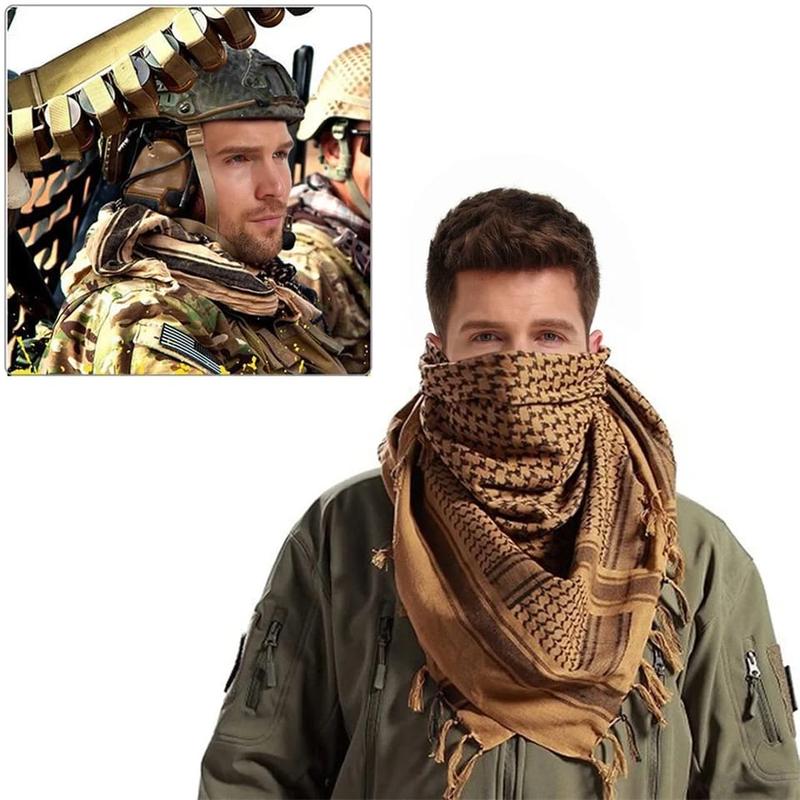 Desert Warrior: Tactical Keffiyeh Shemagh Scarf - Versatile Wrap for Men and Women