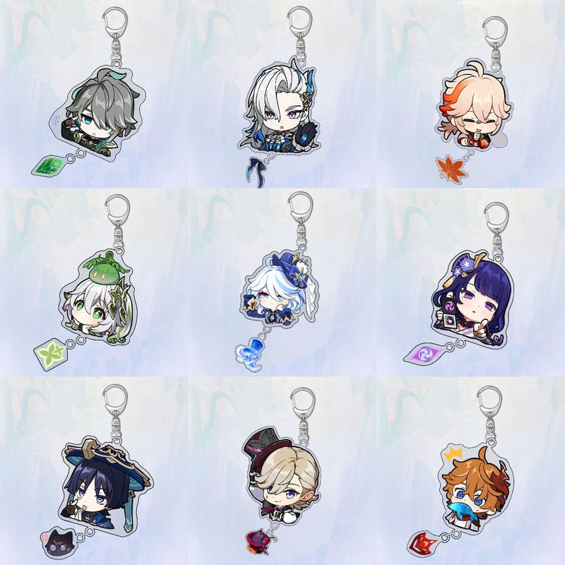 Genshin Impact Keychain Genshin Impact Charm Keychain cute keychain