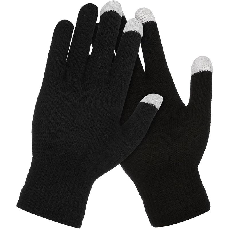 Winter Touch Screen Gloves Stretch Knitted Gloves Warm Windproof Mittens Elastic Cuff Texting Gloves for Men Women