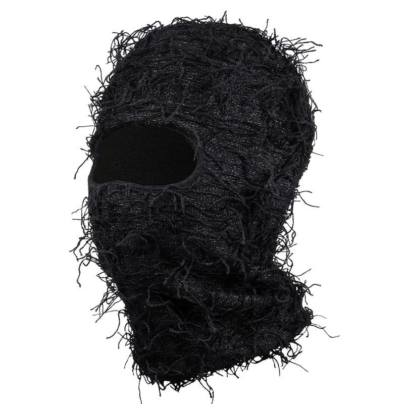 Balaclava Distressed Ski Mask,KnittedFull Face Mask Beanie Cap WinterNeck Warmer for Men Women OneSize Fits AIl