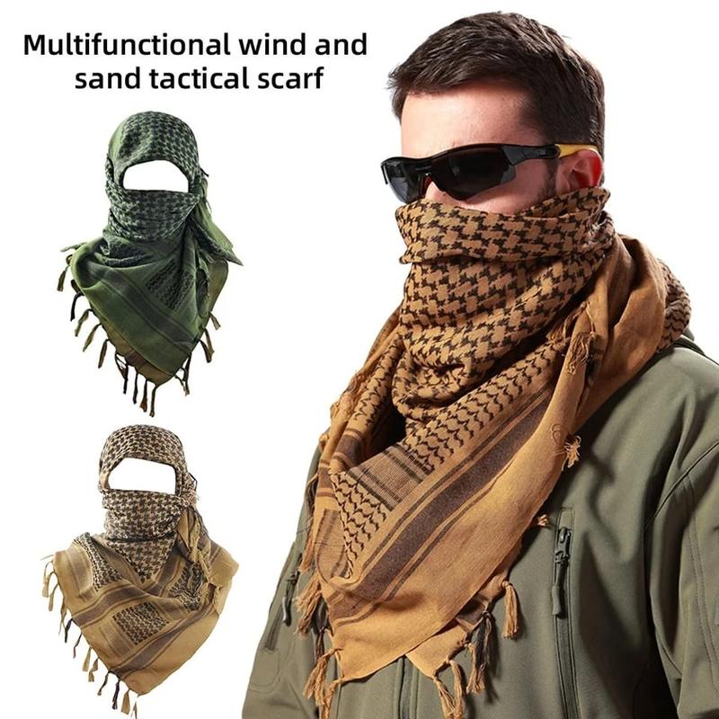 Desert Warrior: Tactical Keffiyeh Shemagh Scarf - Versatile Wrap for Men and Women