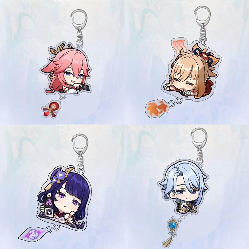 Genshin Impact Keychain Genshin Impact Charm Keychain cute keychain