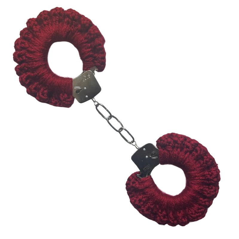 Silk Crochet Cuffs: Burgundy Classic Wedding fashion casual