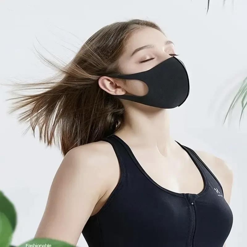 Outdoor Sunscreen Dust Mask, 3 Counts Washable & Reusable Mask, Breathable & Comfortable Face Coverage Mask, Outdoor Accessories, Christmas Gift