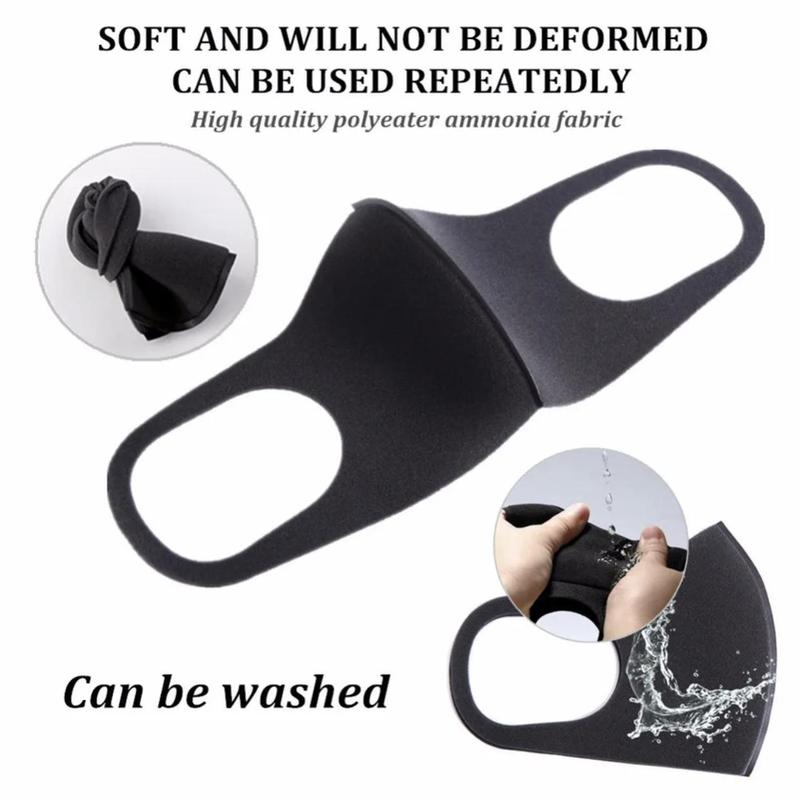 Outdoor Sunscreen Dust Mask, 3 Counts Washable & Reusable Mask, Breathable & Comfortable Face Coverage Mask, Outdoor Accessories, Christmas Gift