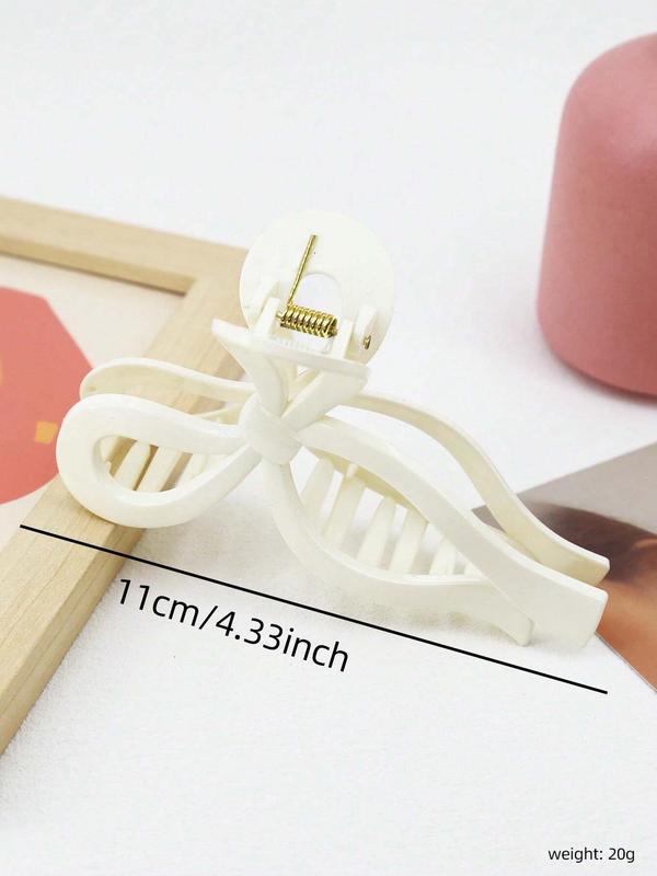 Cute Bowknot Design Hair Claw, Elegant Hair Accessories for Women & Girls, Minimalist Headwear Suitable for Thick Hair