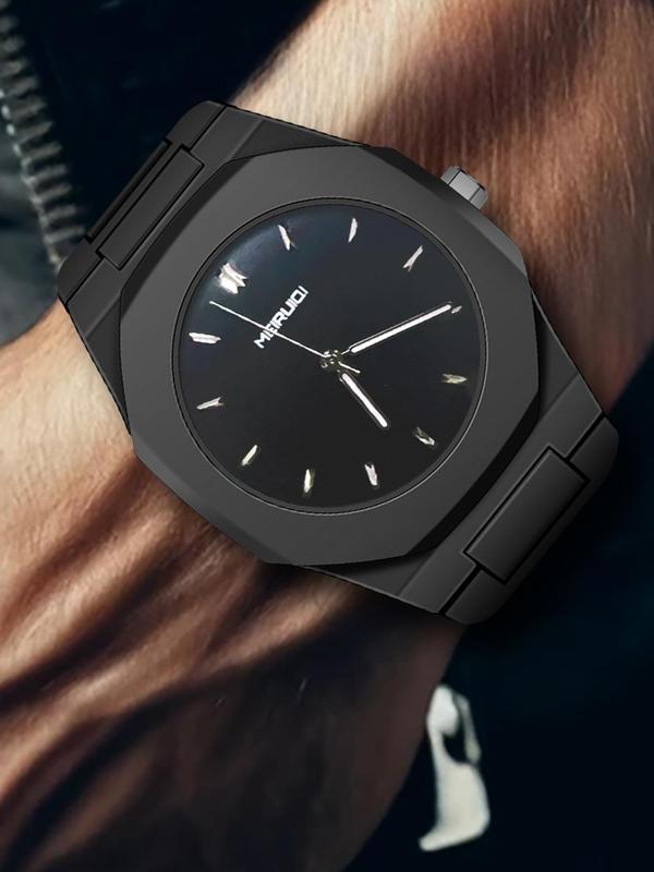 Men's Fashion Round Dial Analog Quartz Watch, Fashion Watch for Party, Daily Clothing Decor, Trendy All-match & Exquisite Watch for Birthday Gift with Box